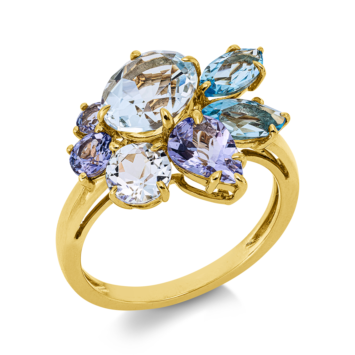 colored stone fashion ring - 1KK57
