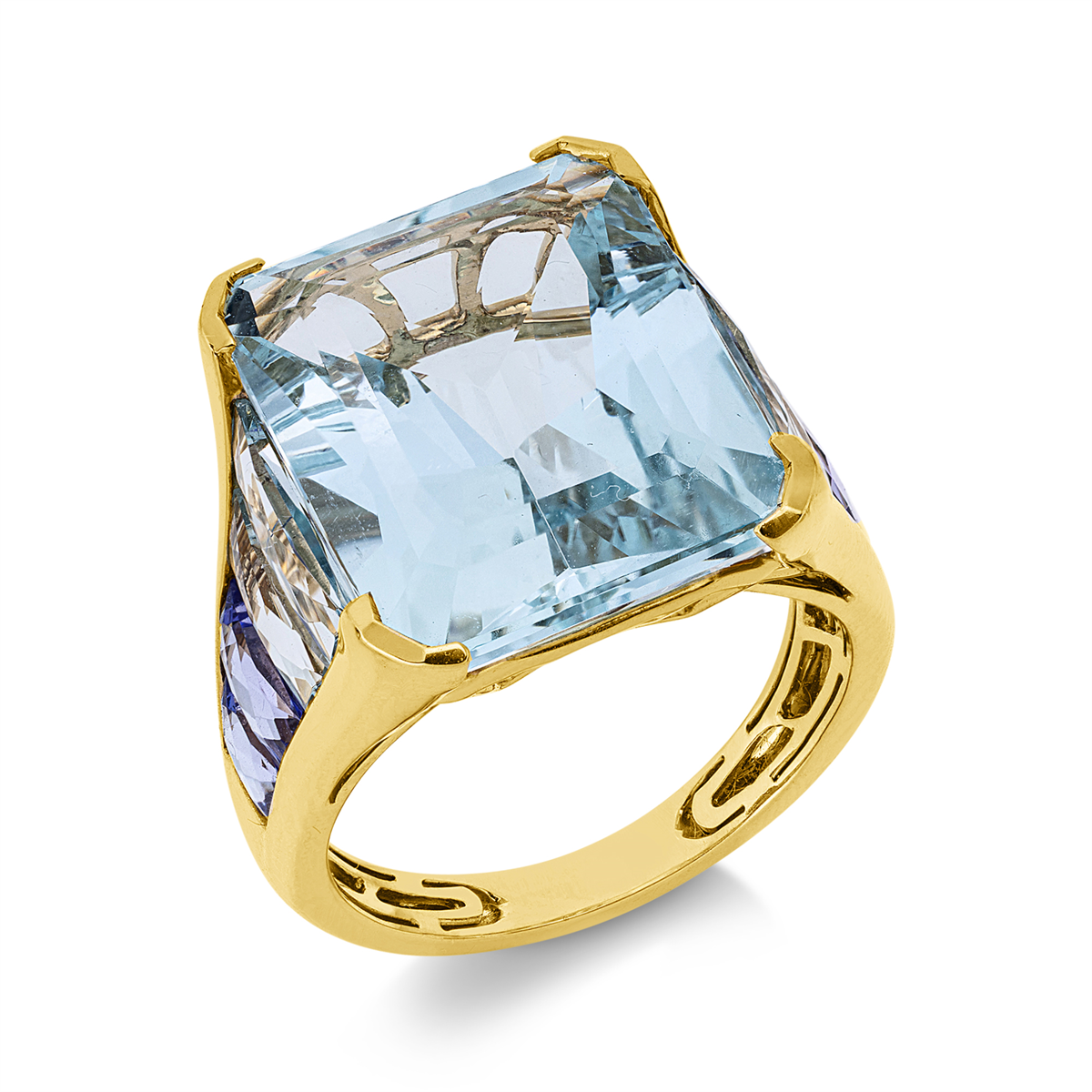 colored stone classic ring - 1KK63