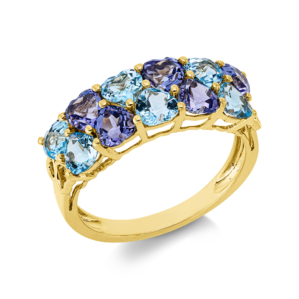 colored stone fashion ring - 1KK72