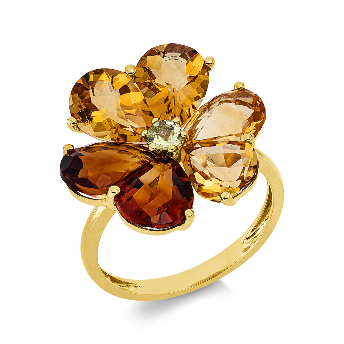 colored stone fashion ring - 1KL08