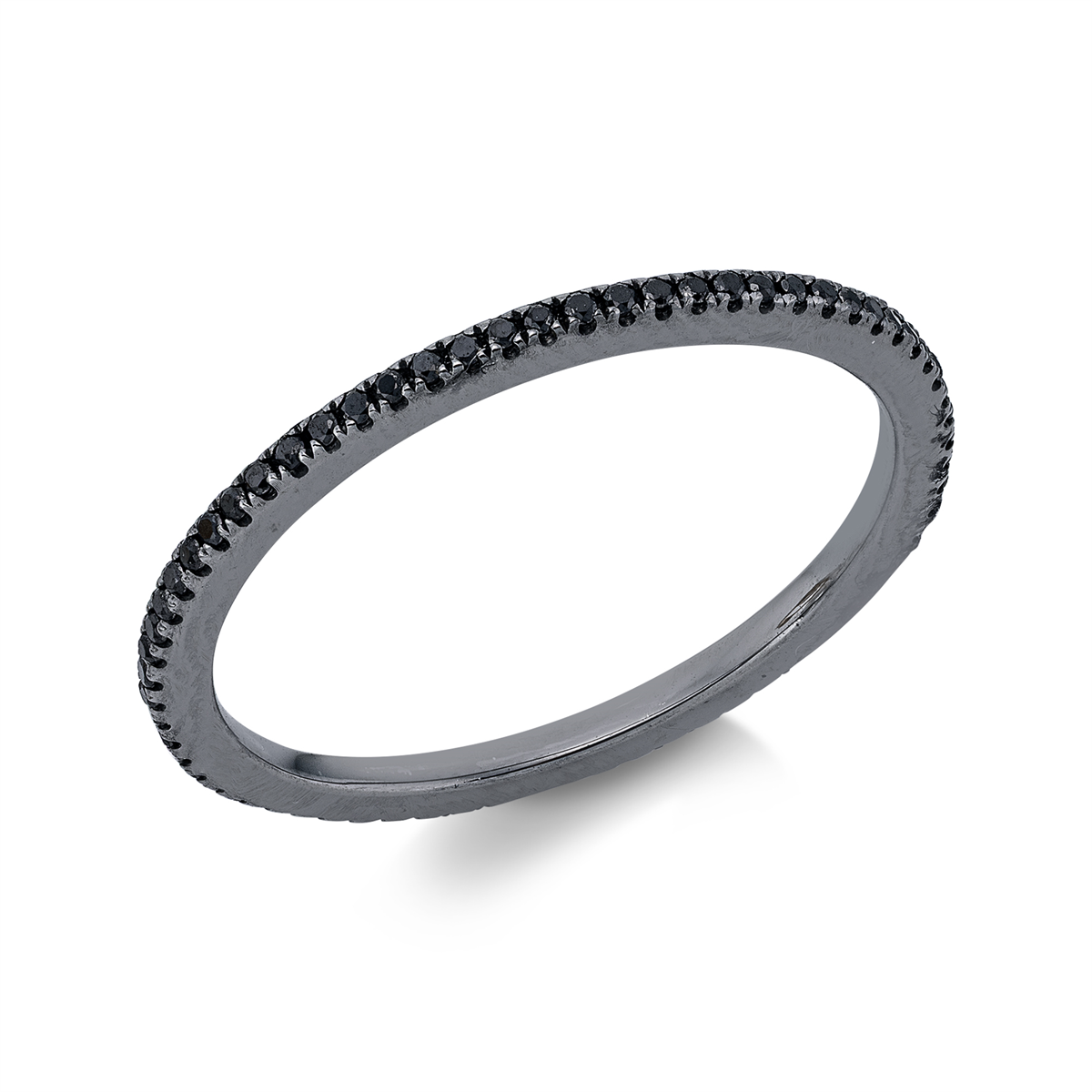 diamond full cut  fancy colored diamond ring in white gold