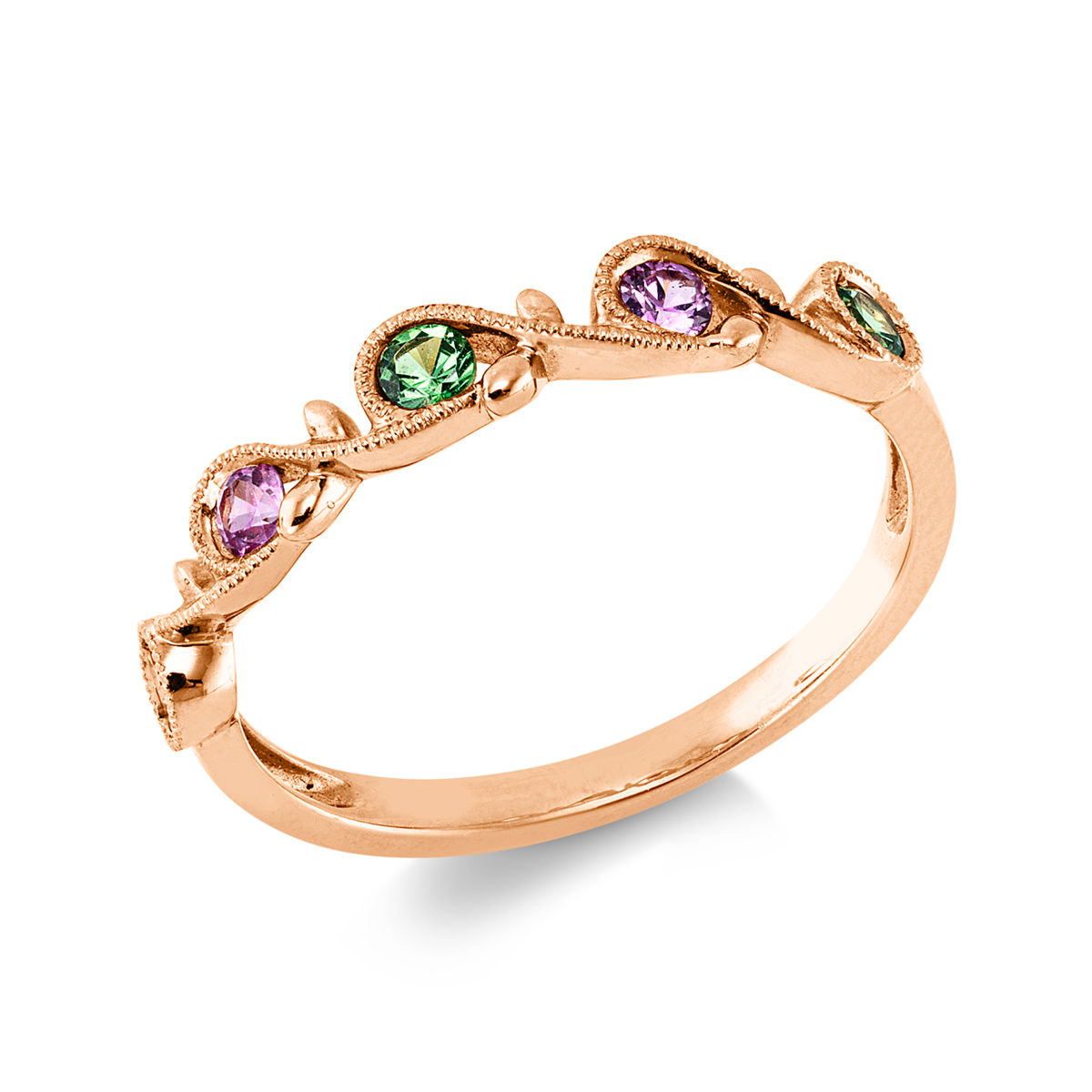 colored stone classic ring - 1KN14