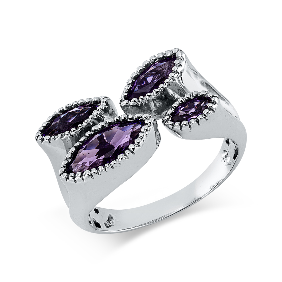 colored stone fashion ring - 1KO63
