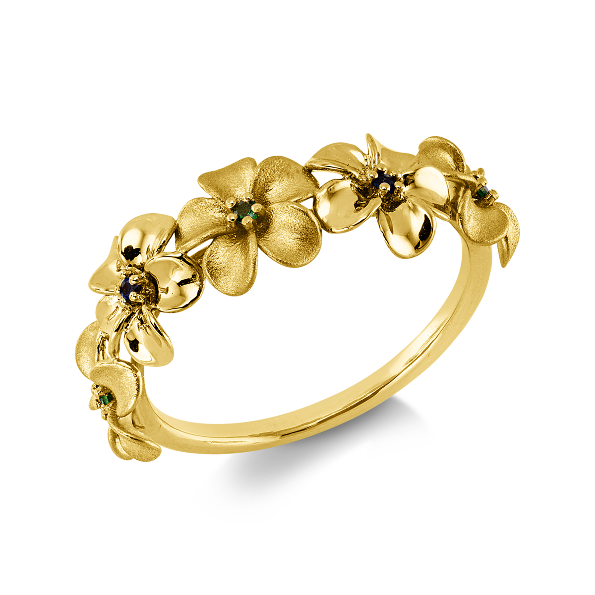 colored stone fashion ring - 1KP08