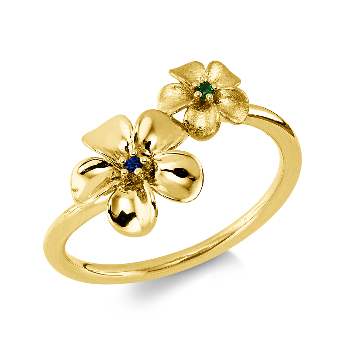 colored stone classic ring - 1KP09
