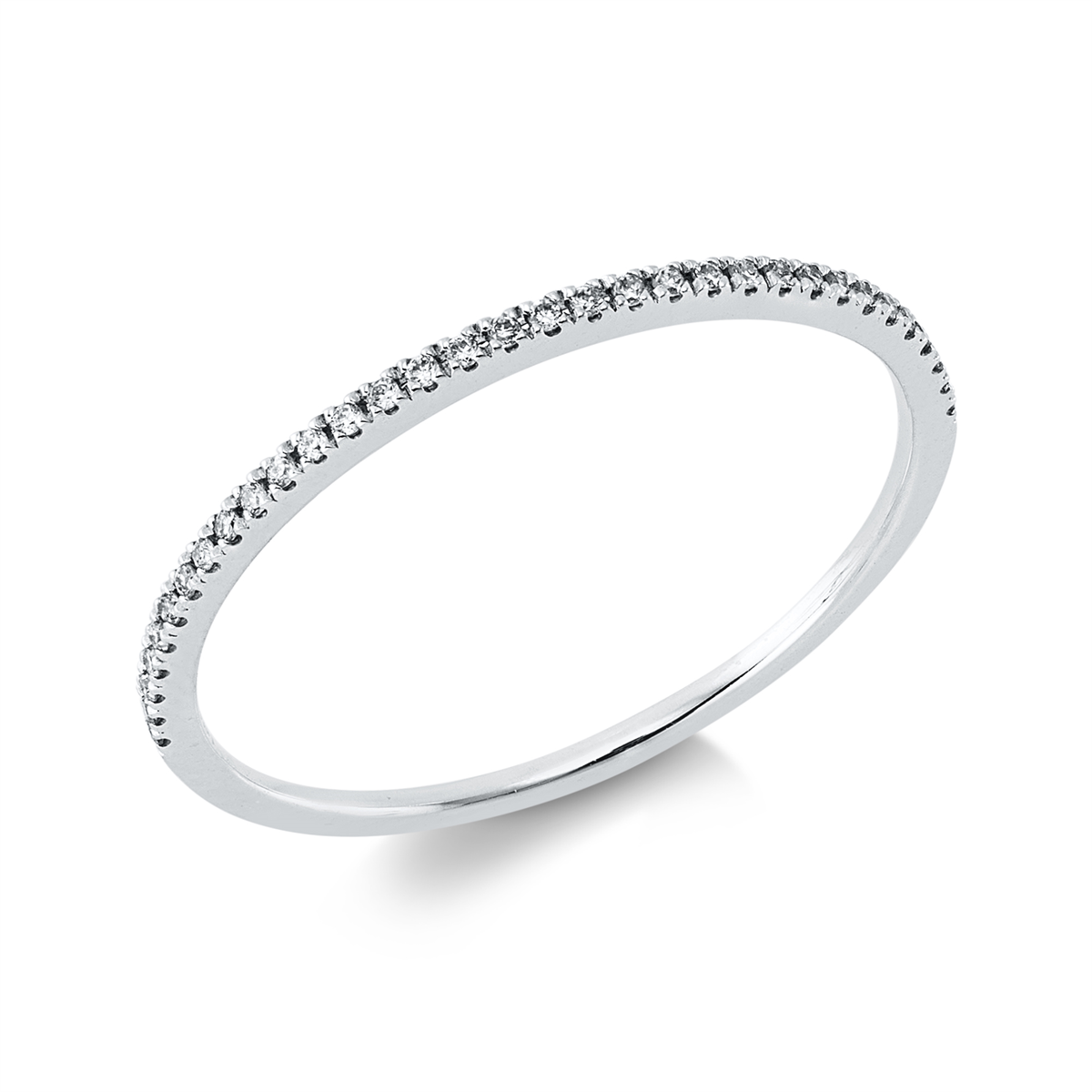 diamond full cut  eternity full ring in white gold
