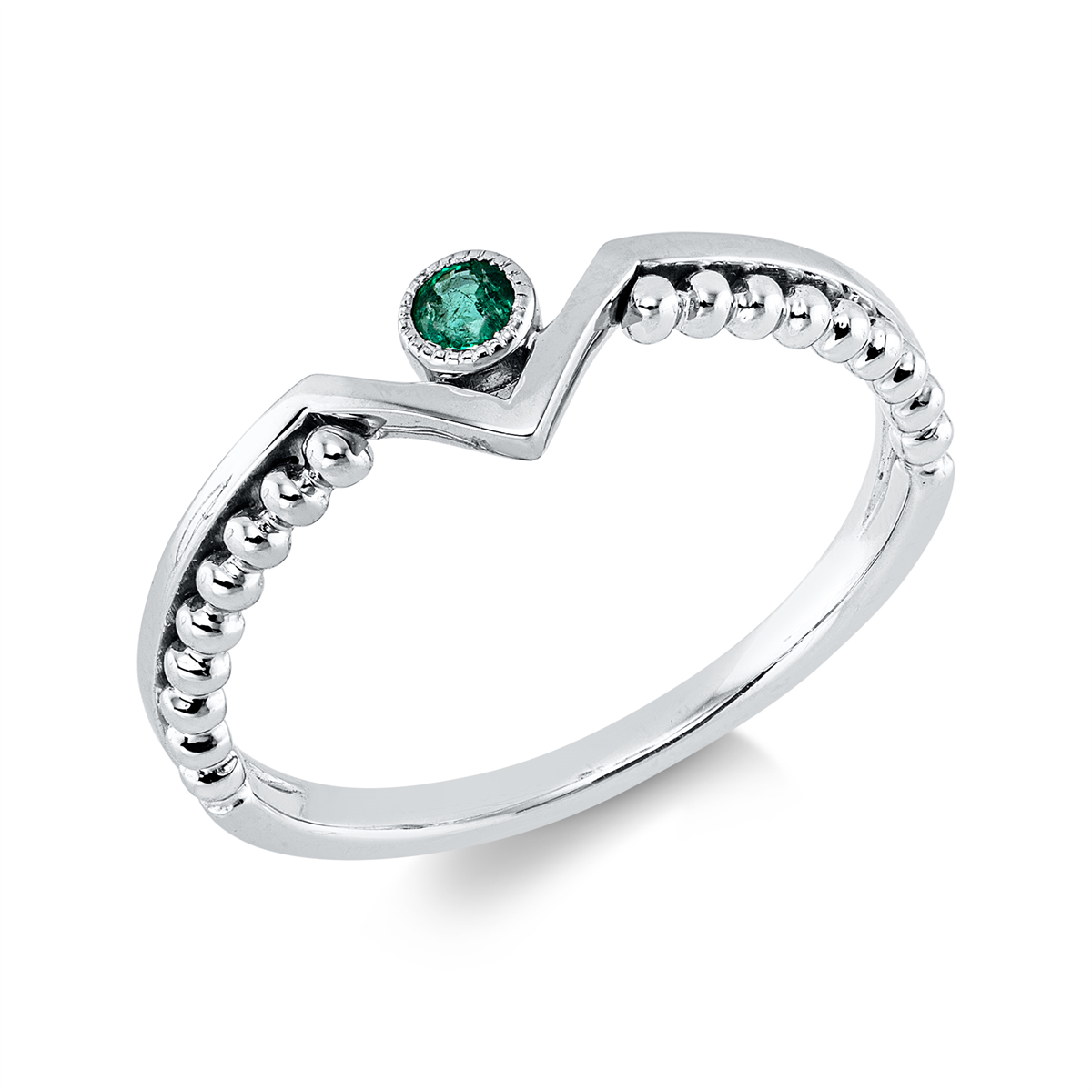 colored stone classic ring - 1KU31