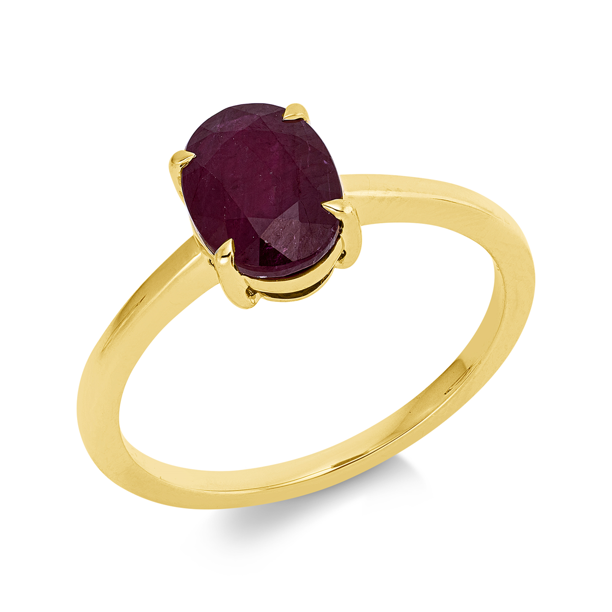 colored stone classic ring - 1KZ25
