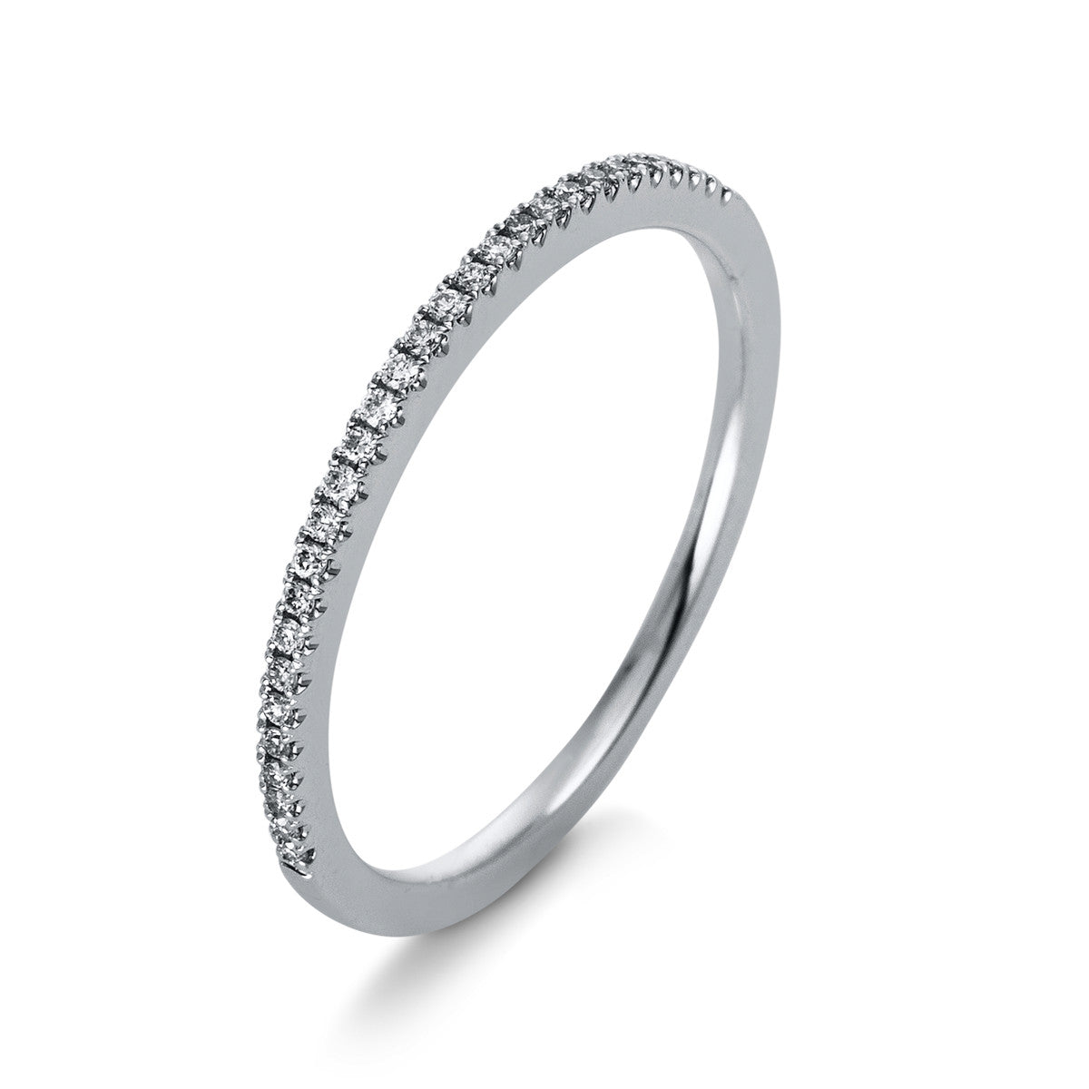 diamond full cut  eternity full ring in white gold