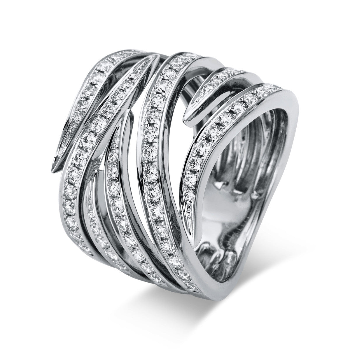 diamond full cut  exclusive ring in white gold