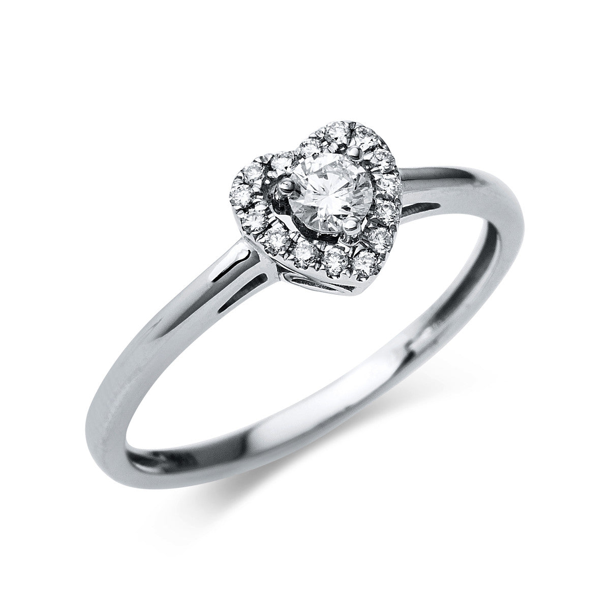 solitaire with accent stones ring - 1S795