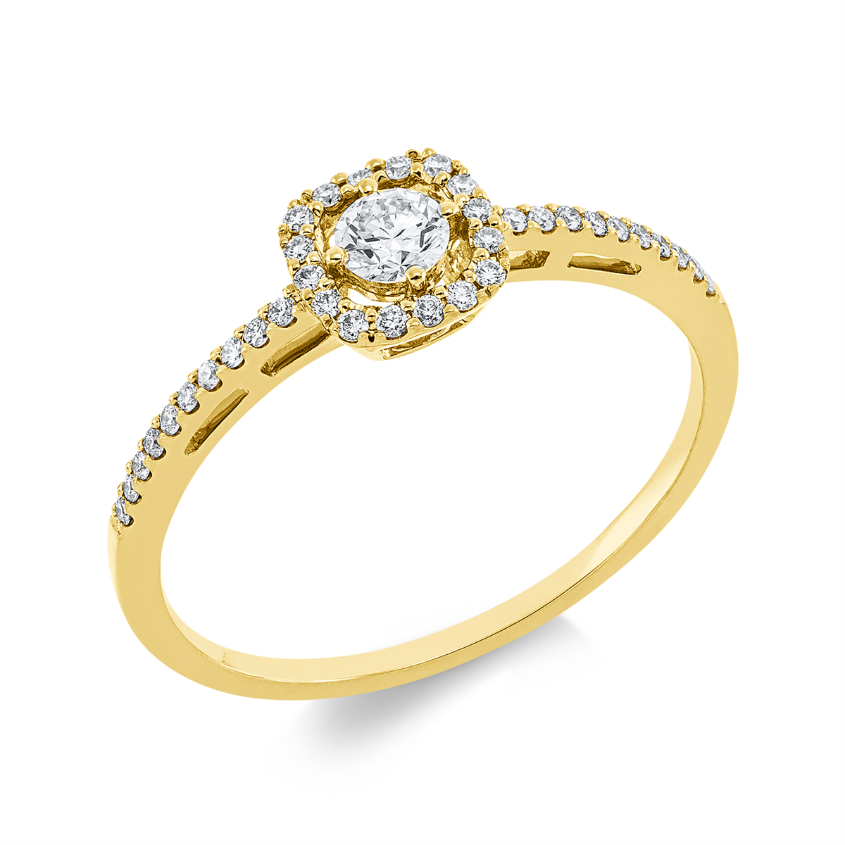 solitaire with accent stones ring - 1T883