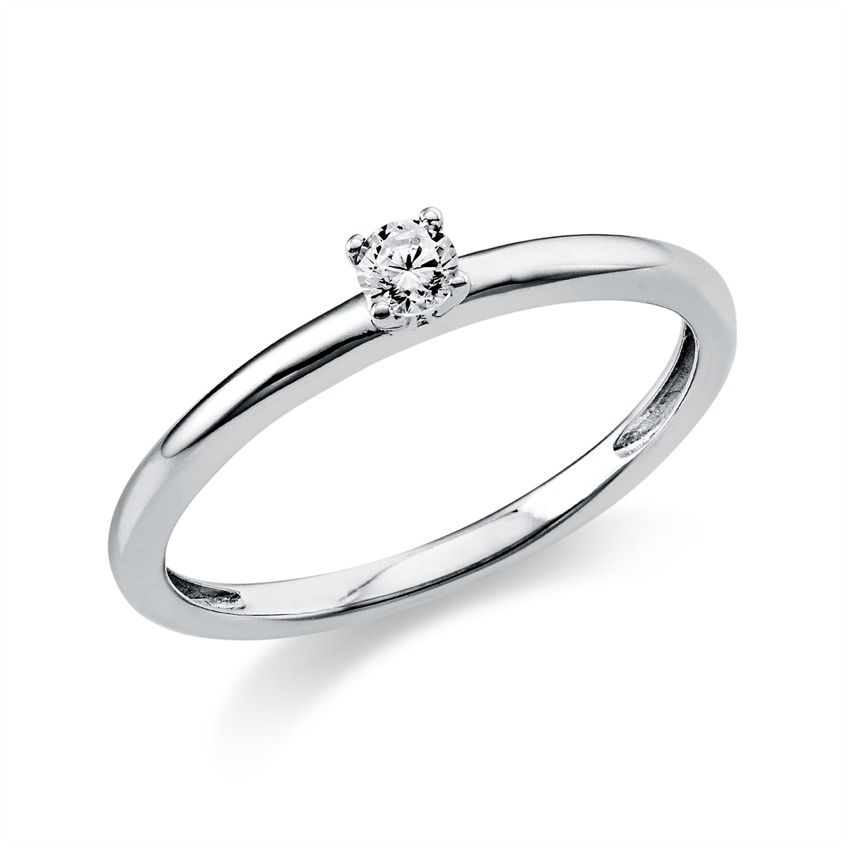 diamond full cut  solitaire ring in platinum