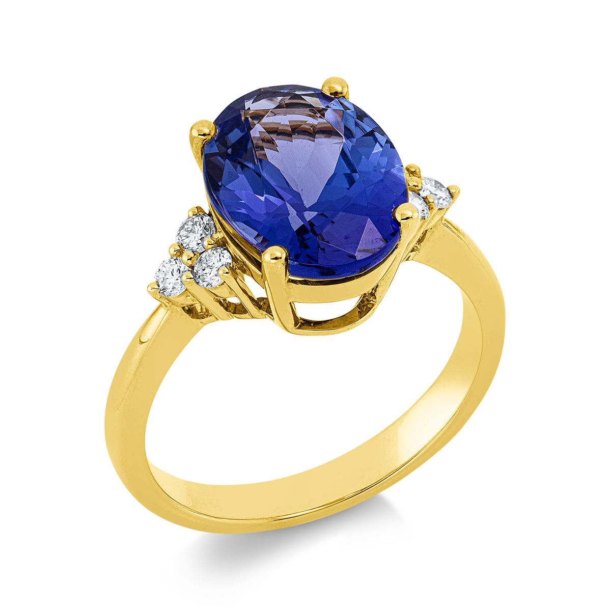 gekleurde steen klassieke ring - 1U719