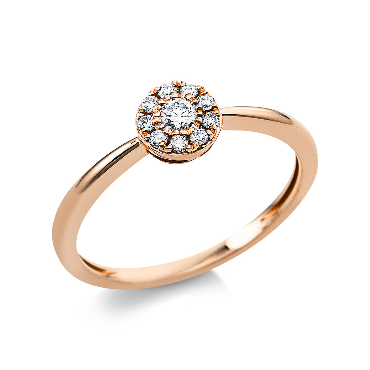 solitaire with accent stones ring - 1V451