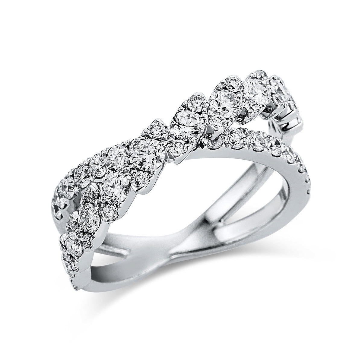 diamond full cut  exclusive ring in white gold