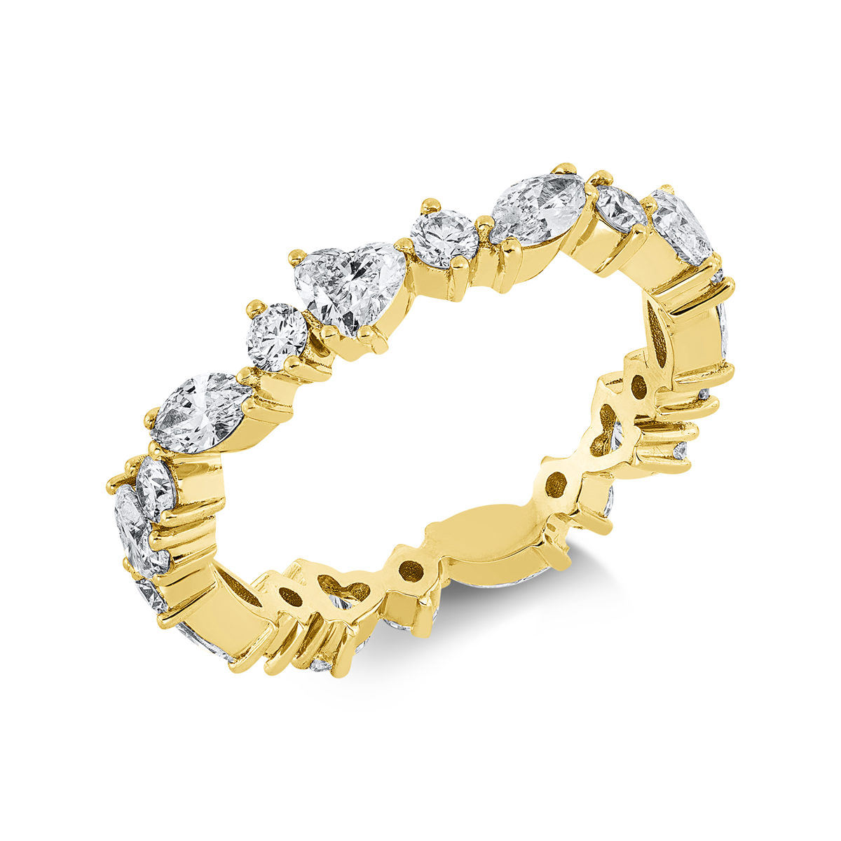 marquise  modern woman ring in yellow gold