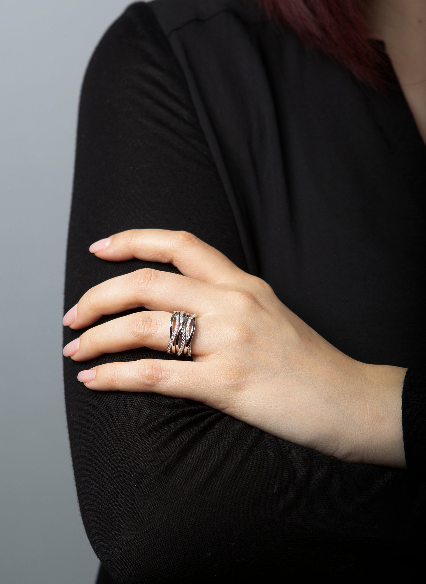criss cross ring - 1C008