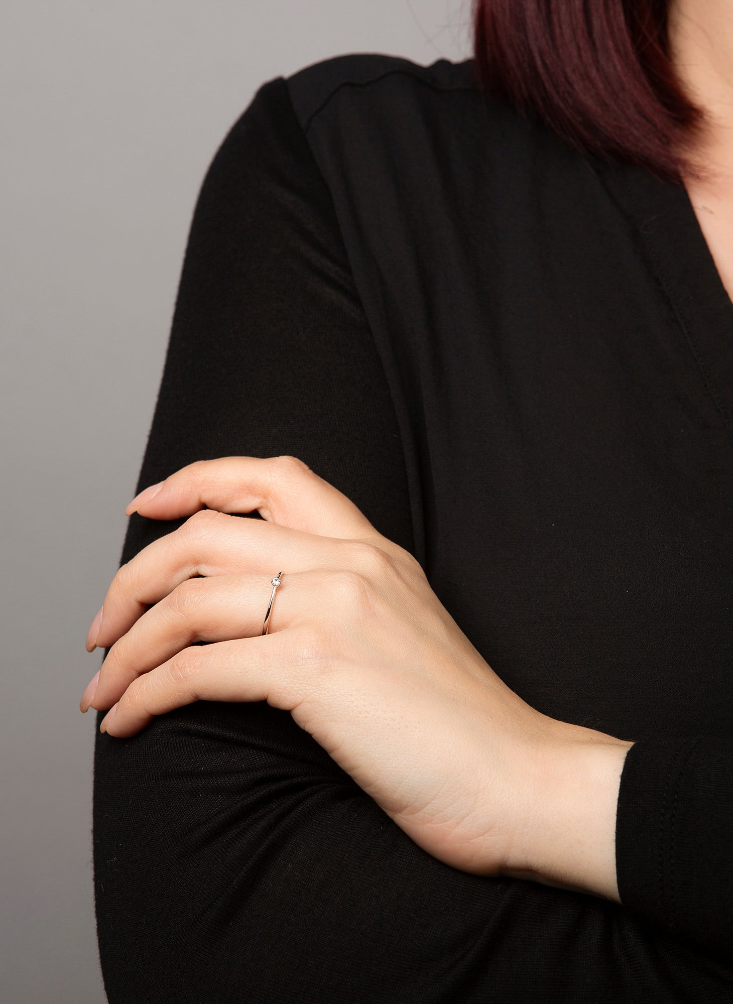 solitaire ring - 1C476