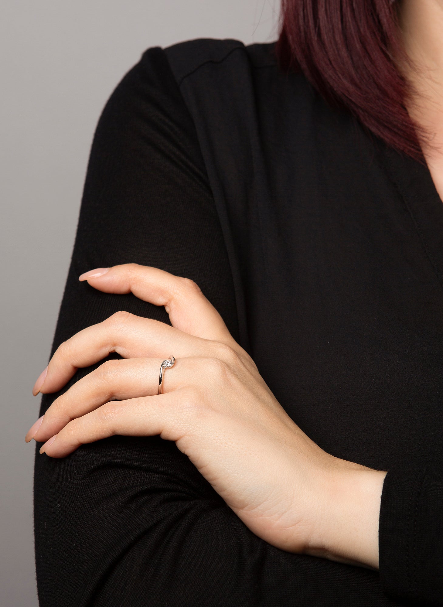 solitaire ring - 1J017