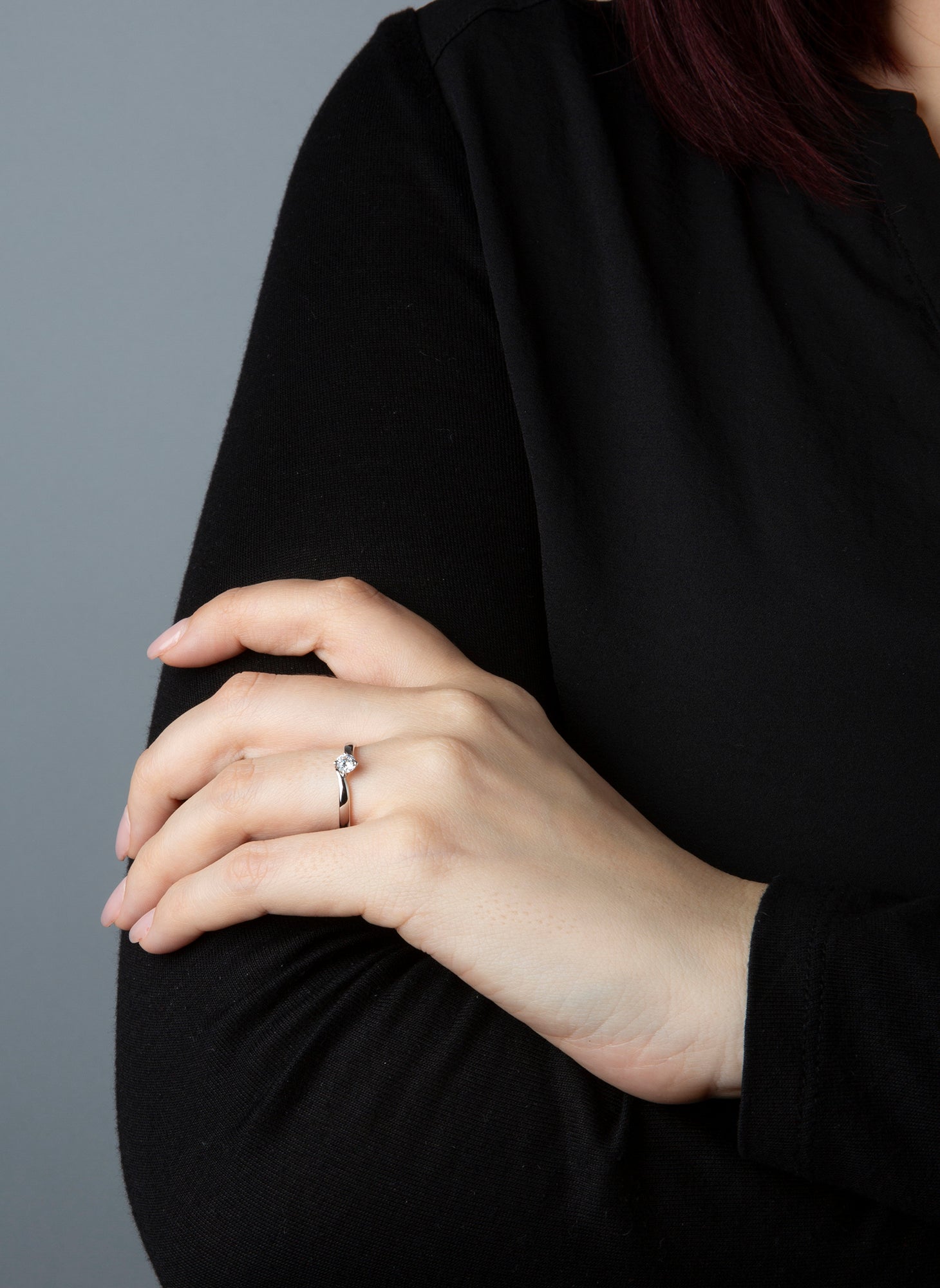 solitaire ring - 1J102