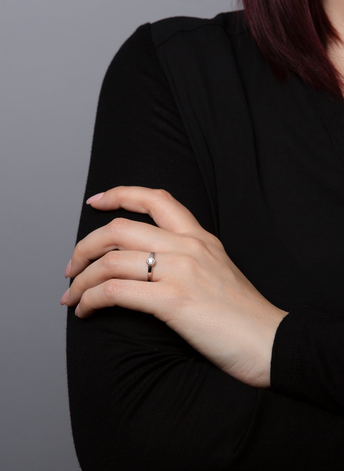 solitaire ring - 1J133