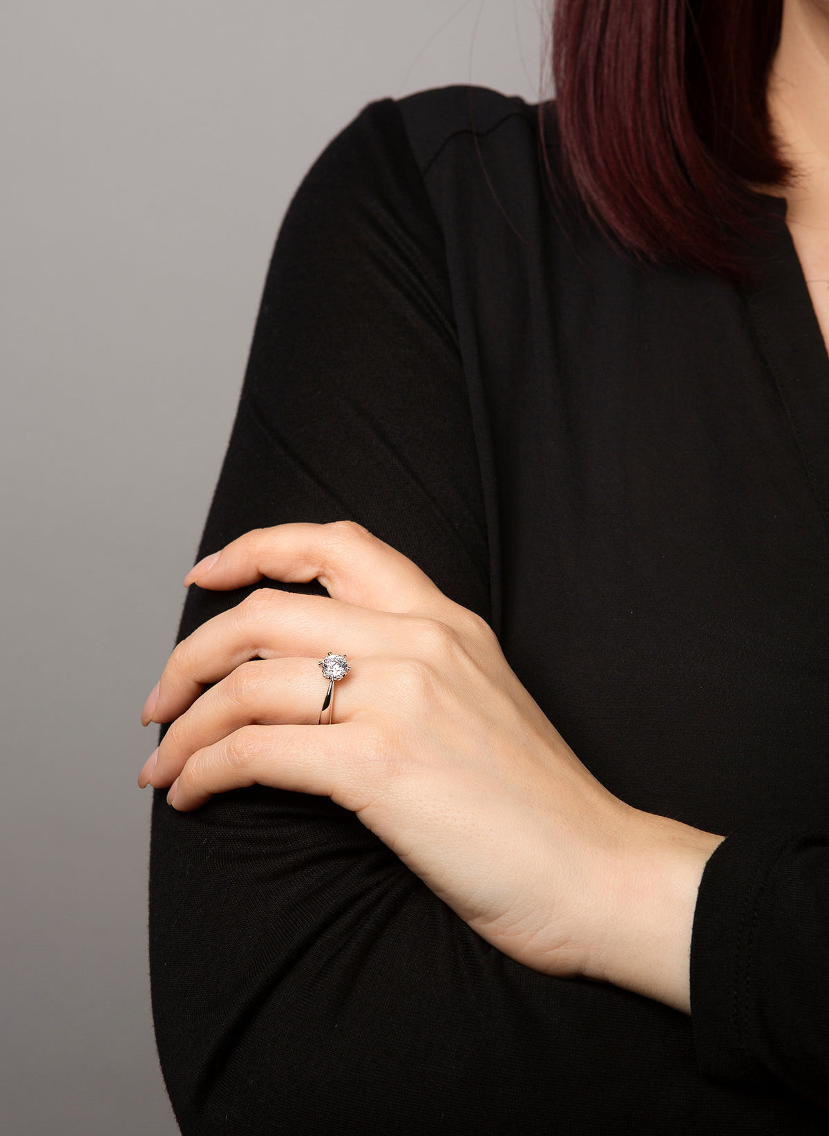 solitaire ring - 1N552