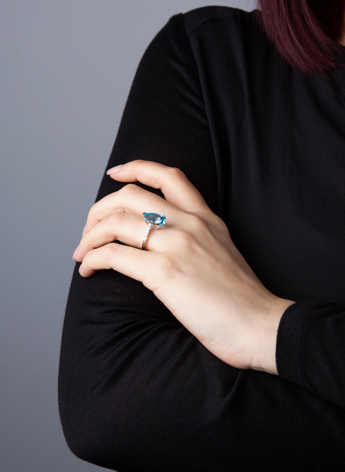 colored stone fashion ring - 1U436