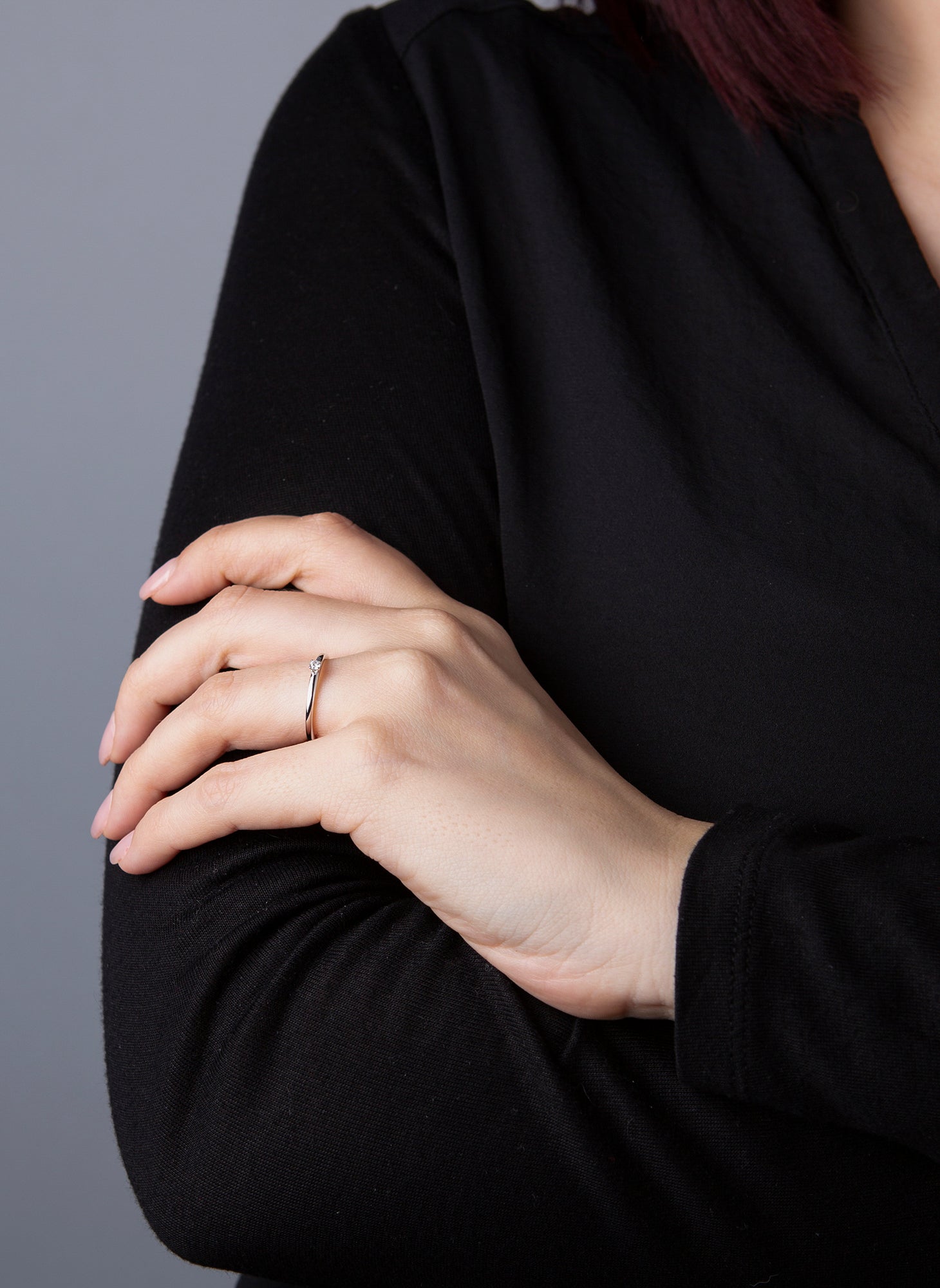 solitaire ring - 1U518