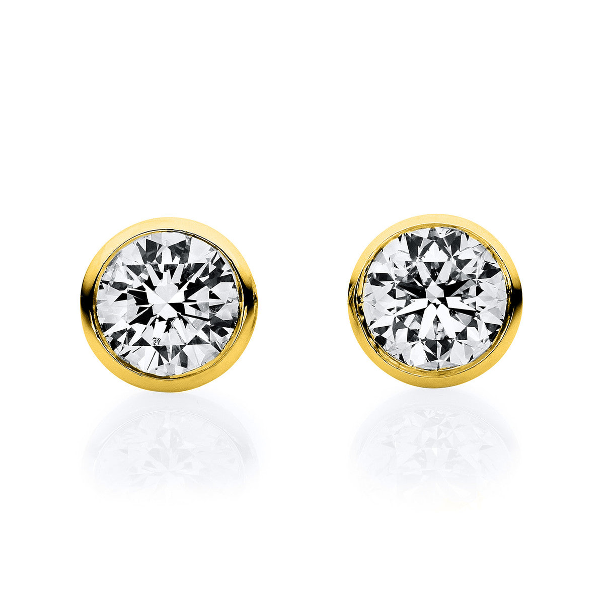 solitaire studs - 2F027