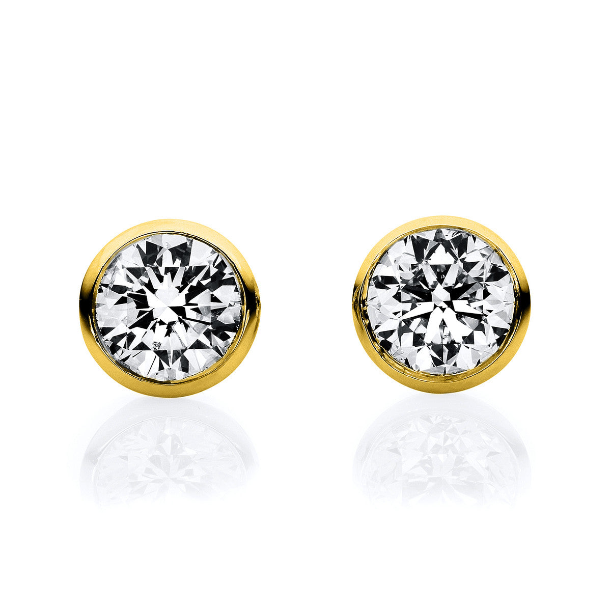 solitaire studs - 2F029