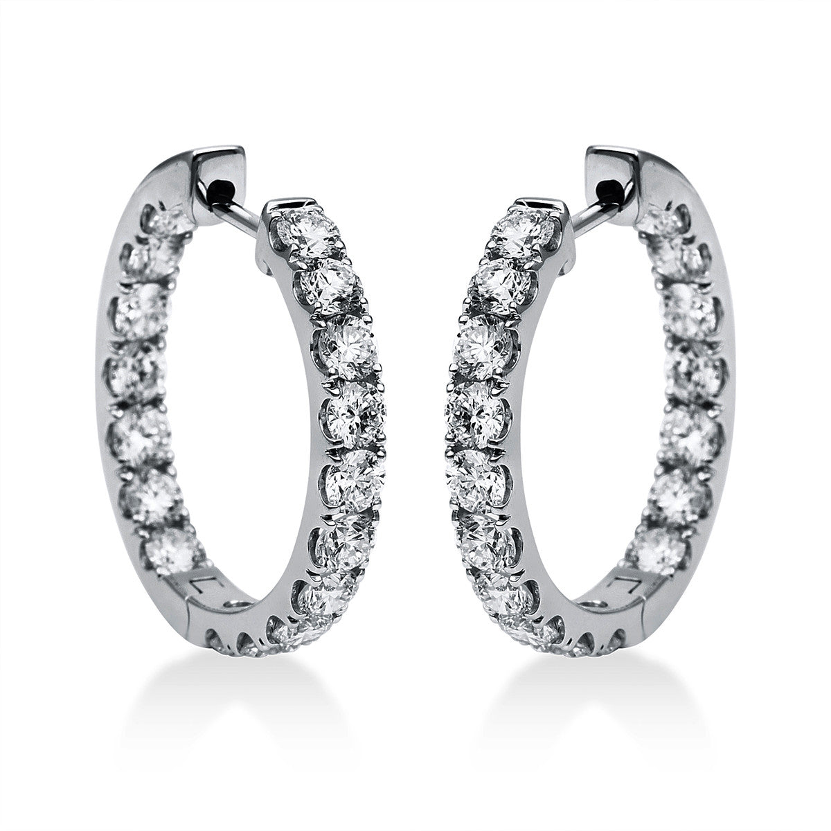 multi-stone hoops & huggies - 2F530