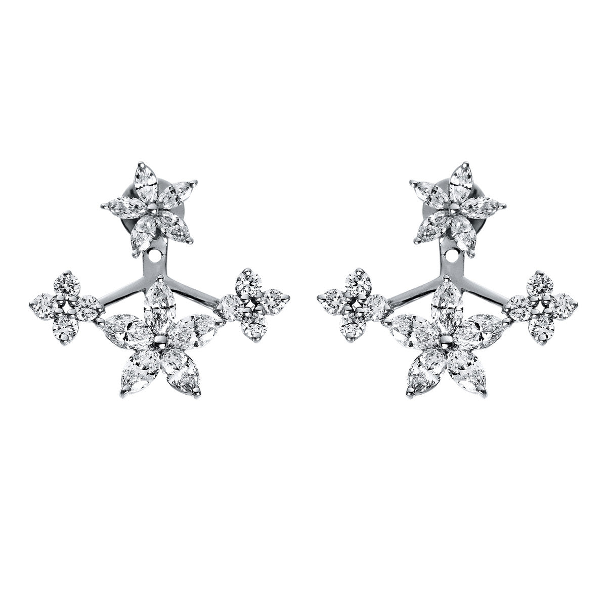diamond full cut  exclusive studs in white gold