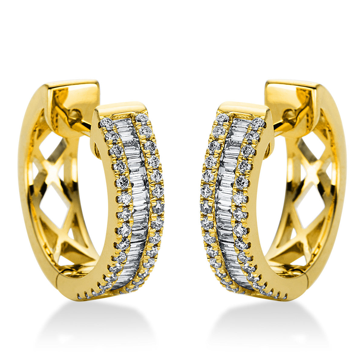 multi-stone hoops & huggies - 2G334