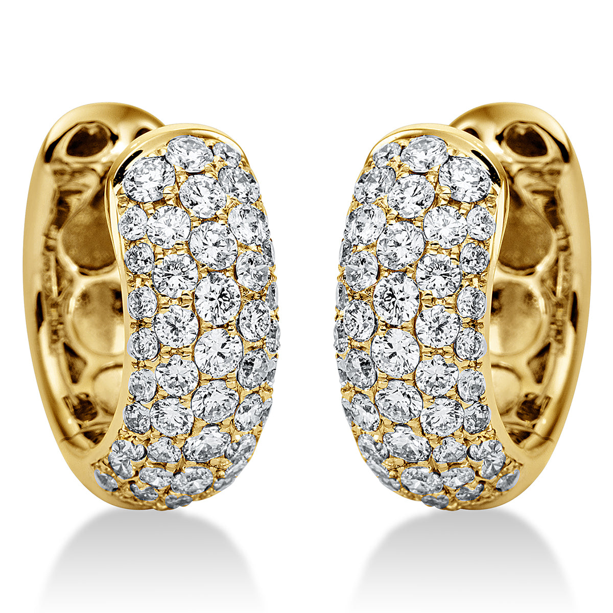 pavé hoepels &amp; huggies - 2H308