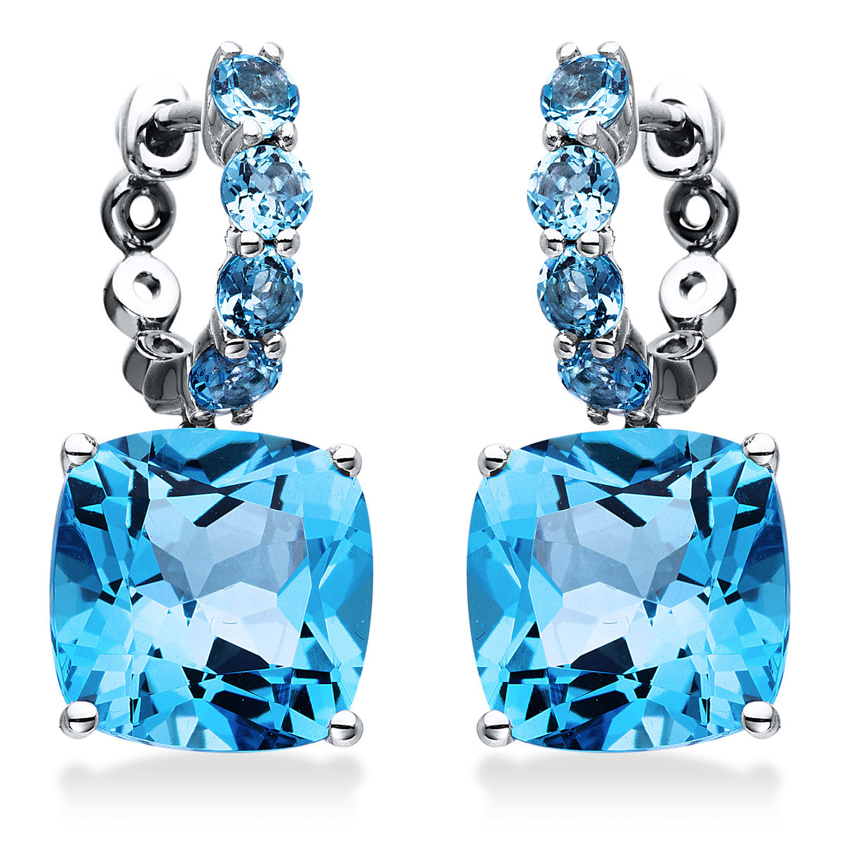 colored stone fashion earrings - 2I461