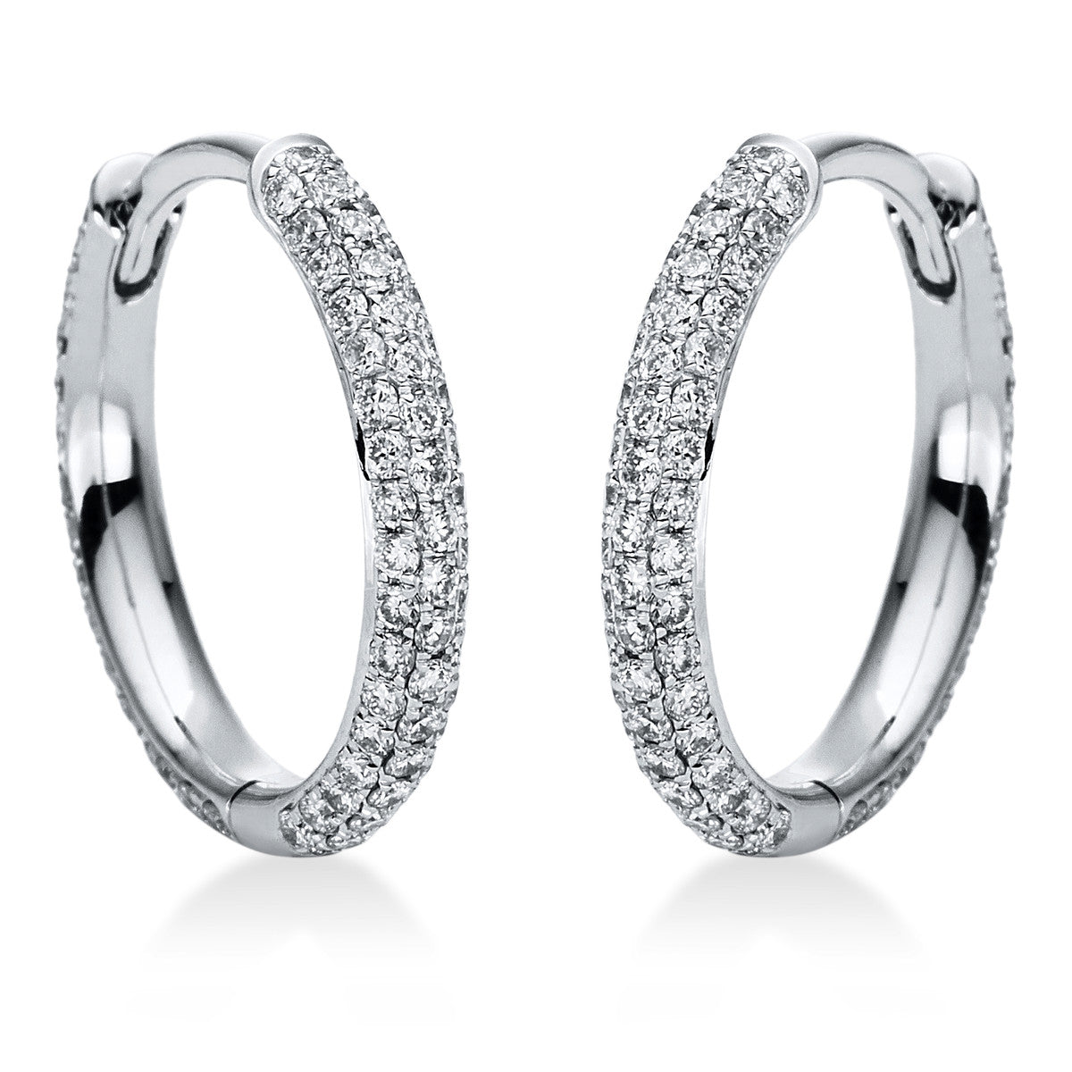 pavé hoops & huggies - 2J118