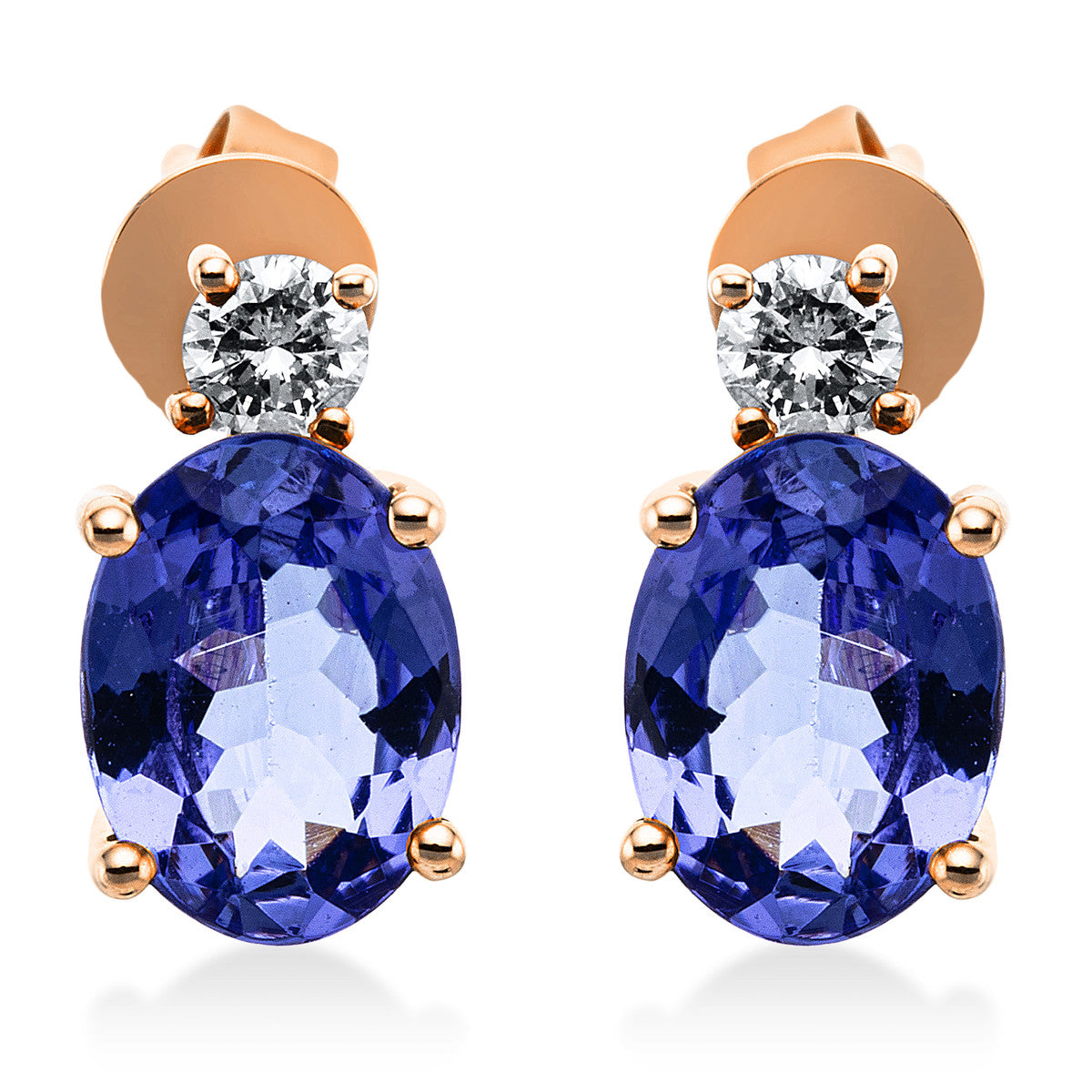 colored stone fashion studs - 2L167