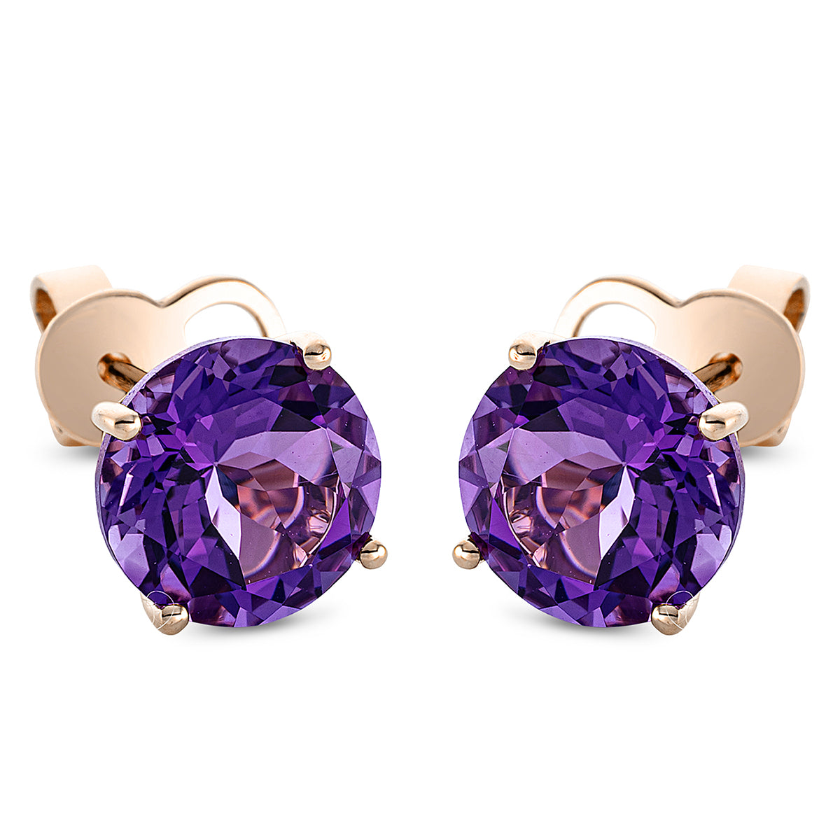 colored stone fashion studs - 2L453