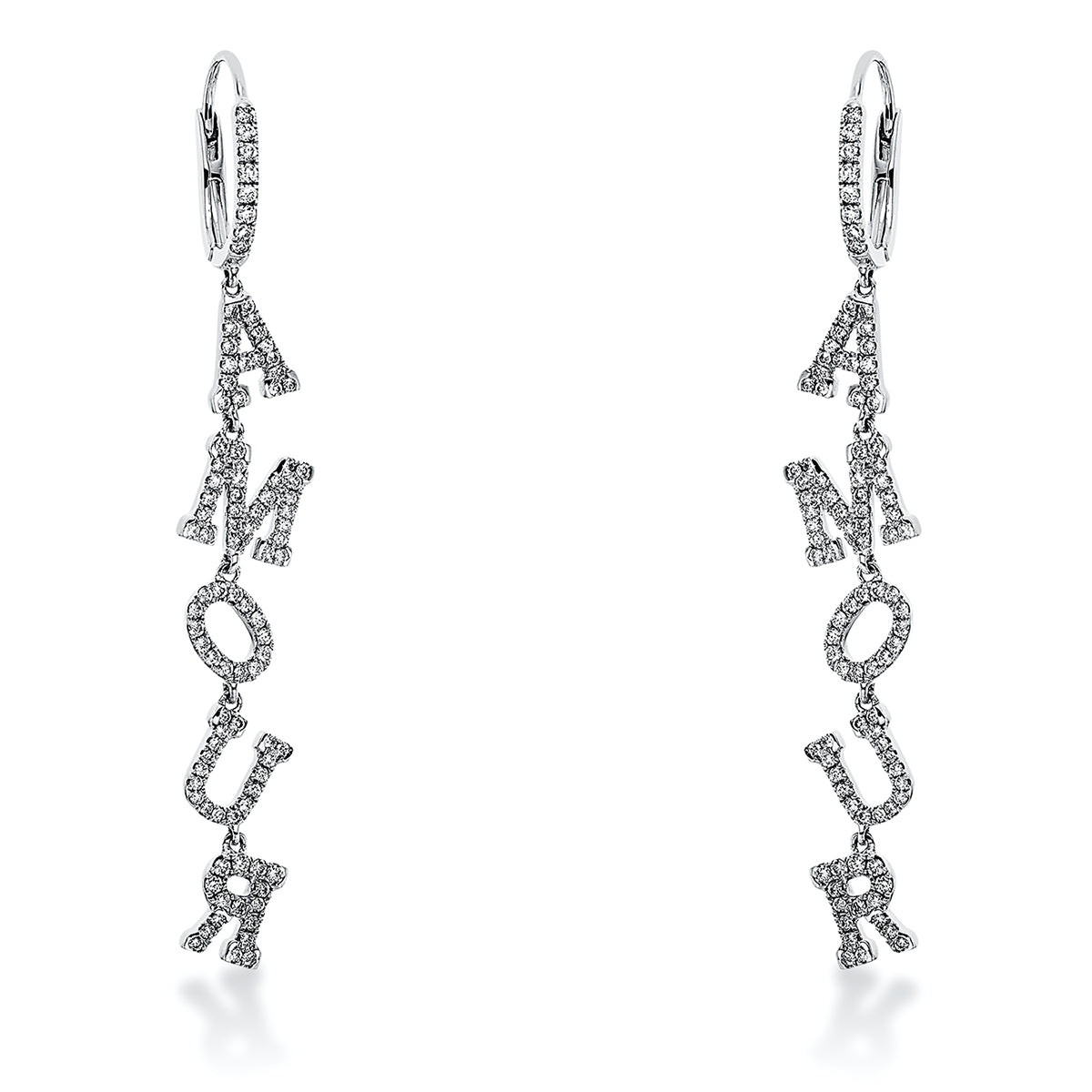 letter earrings - 2L672