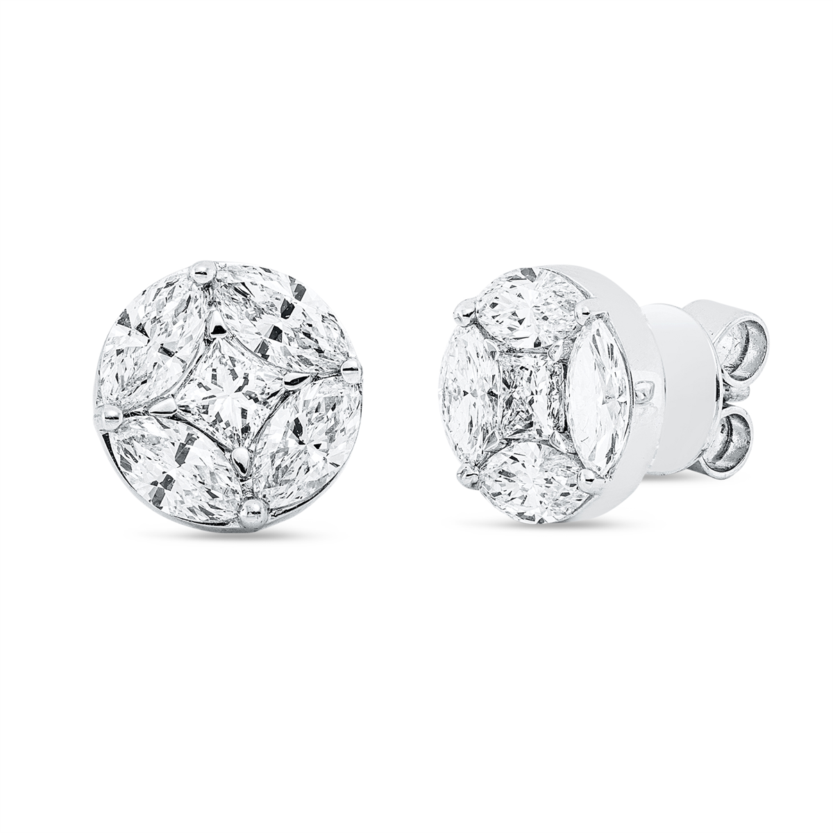 baguette illusie studs - 2M017