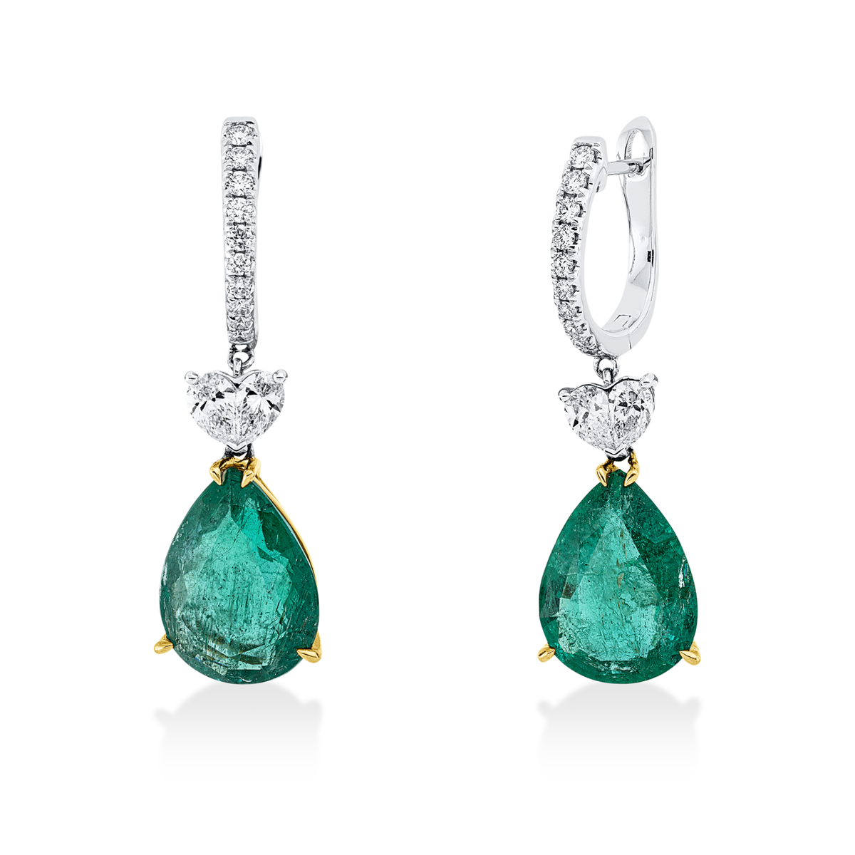 Klassieke oorbellen met gekleurde stenen - 2N517