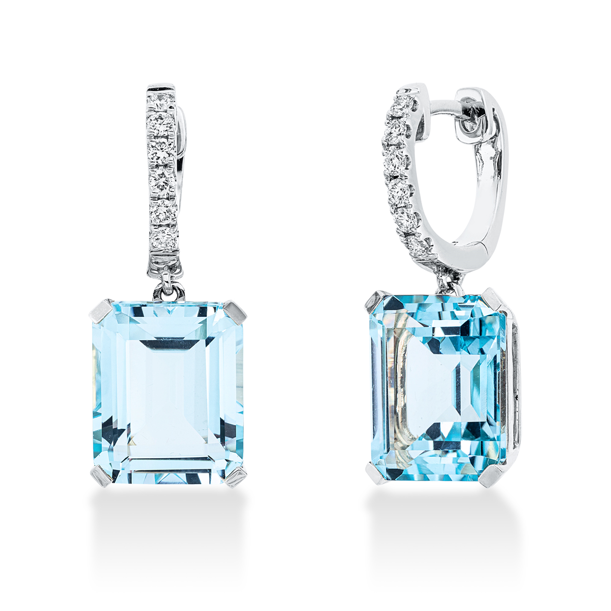 colored stone fashion earrings - 2N844