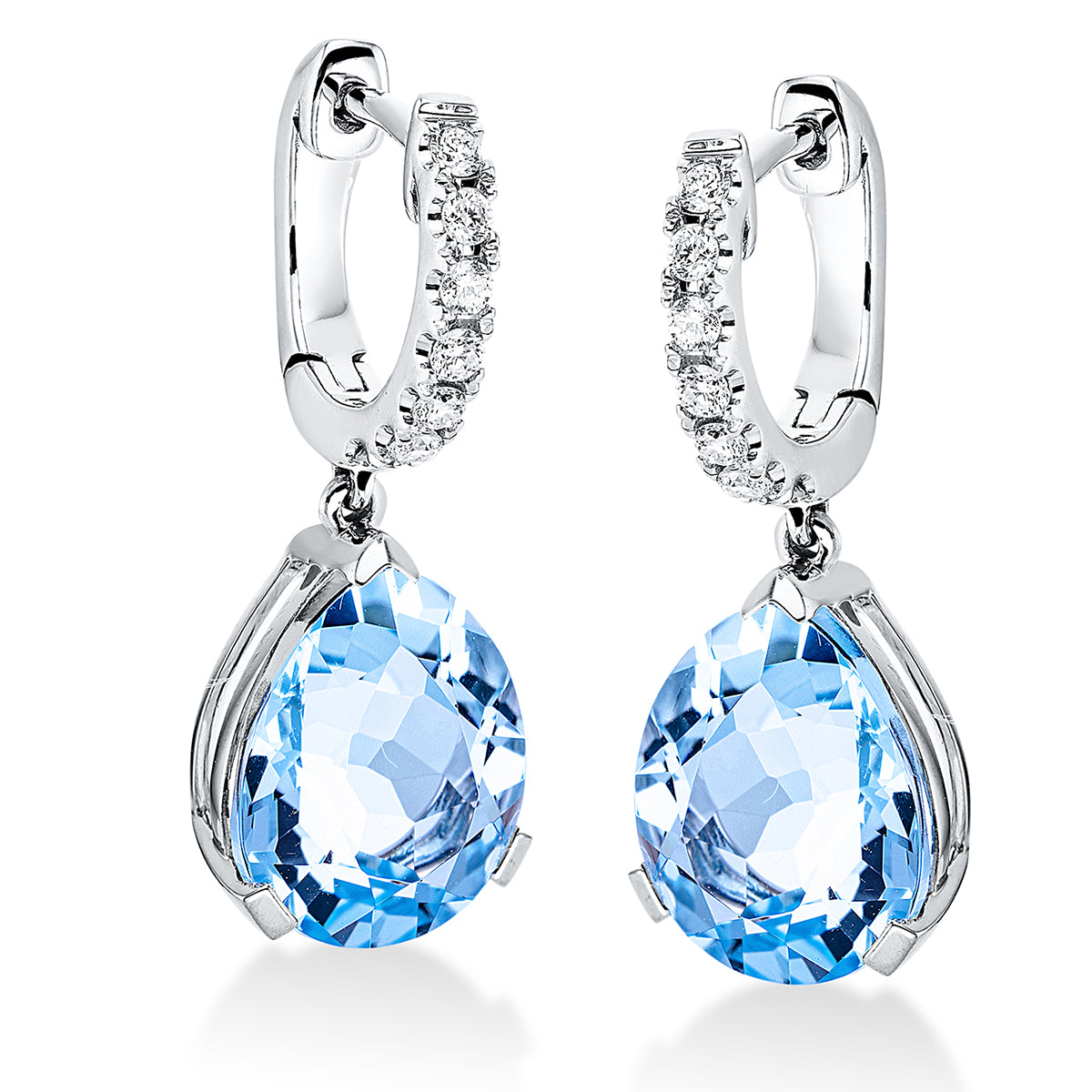 colored stone fashion earrings - 2O274