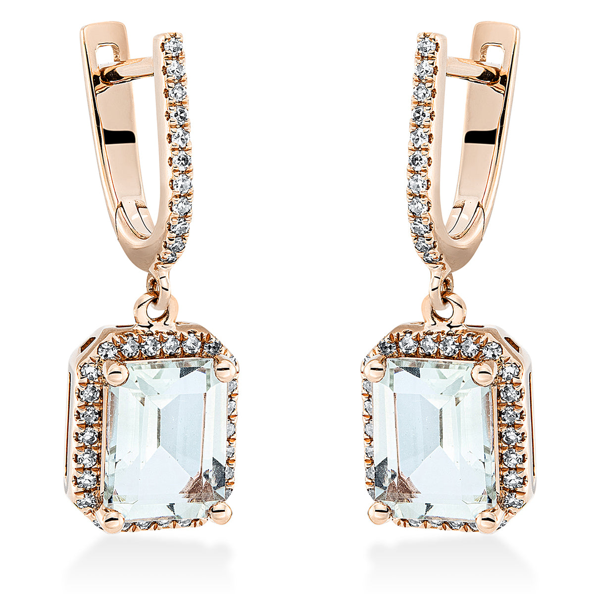 colored stone fashion earrings - 2P488