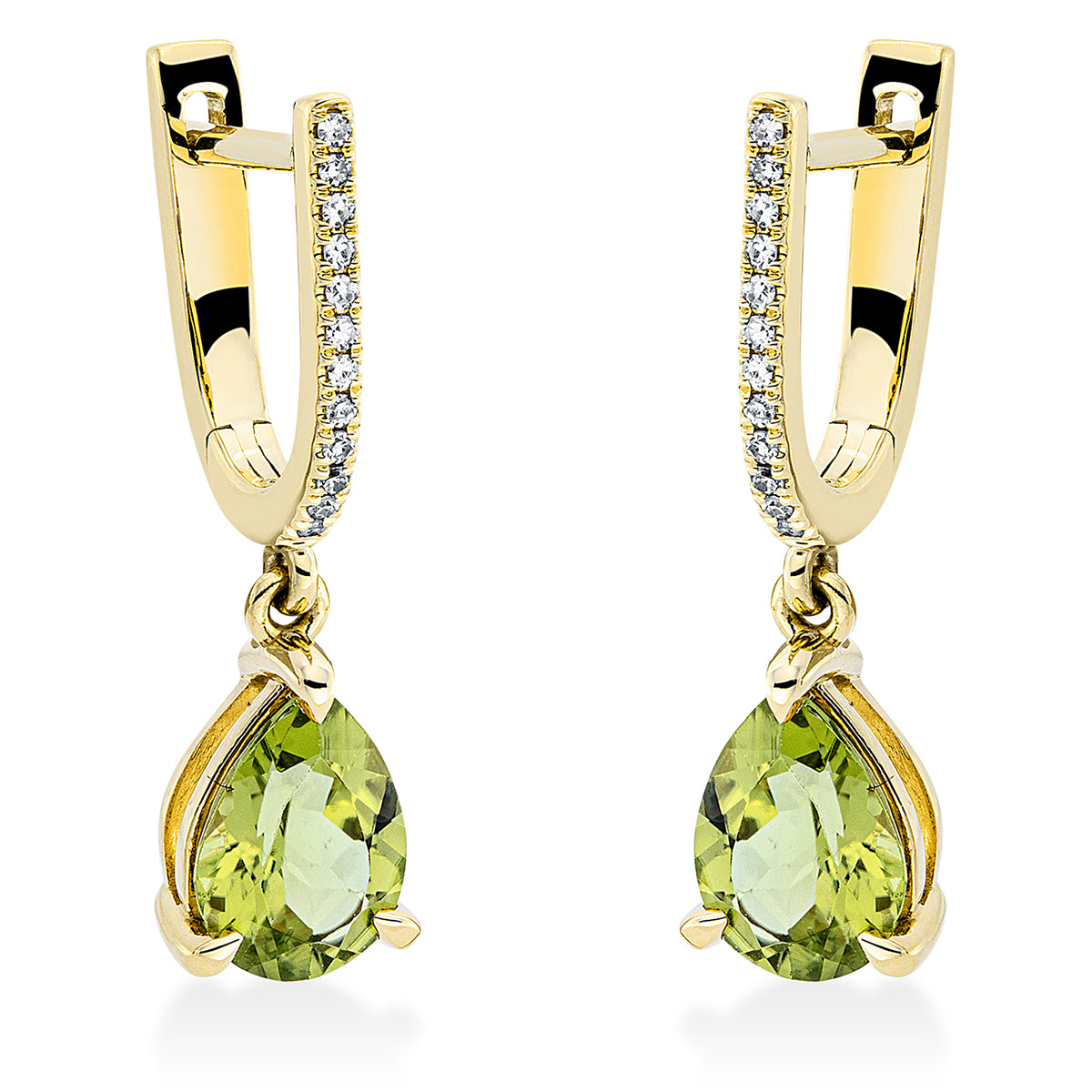 colored stone fashion earrings - 2P498