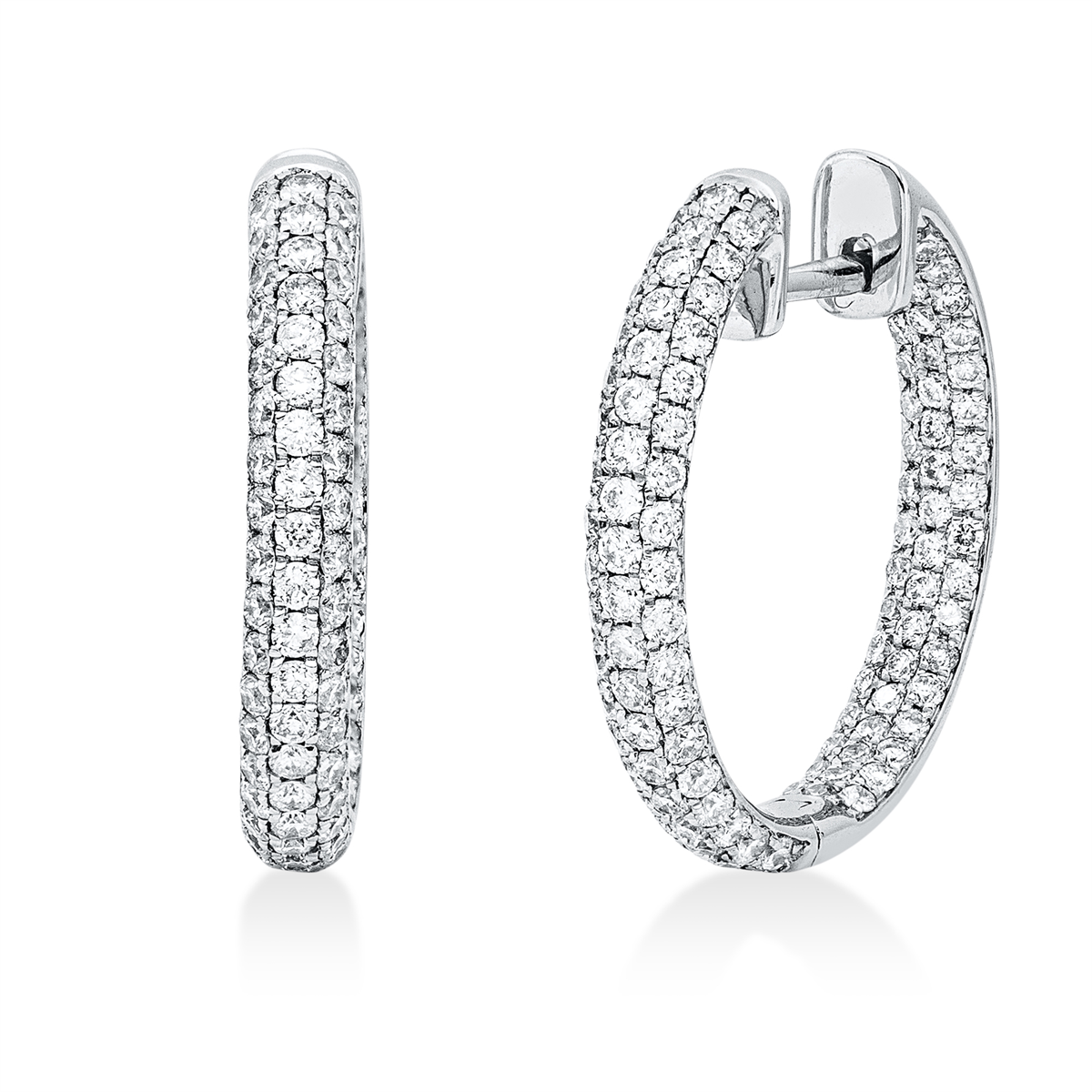 pavé hoops & huggies - 2P668