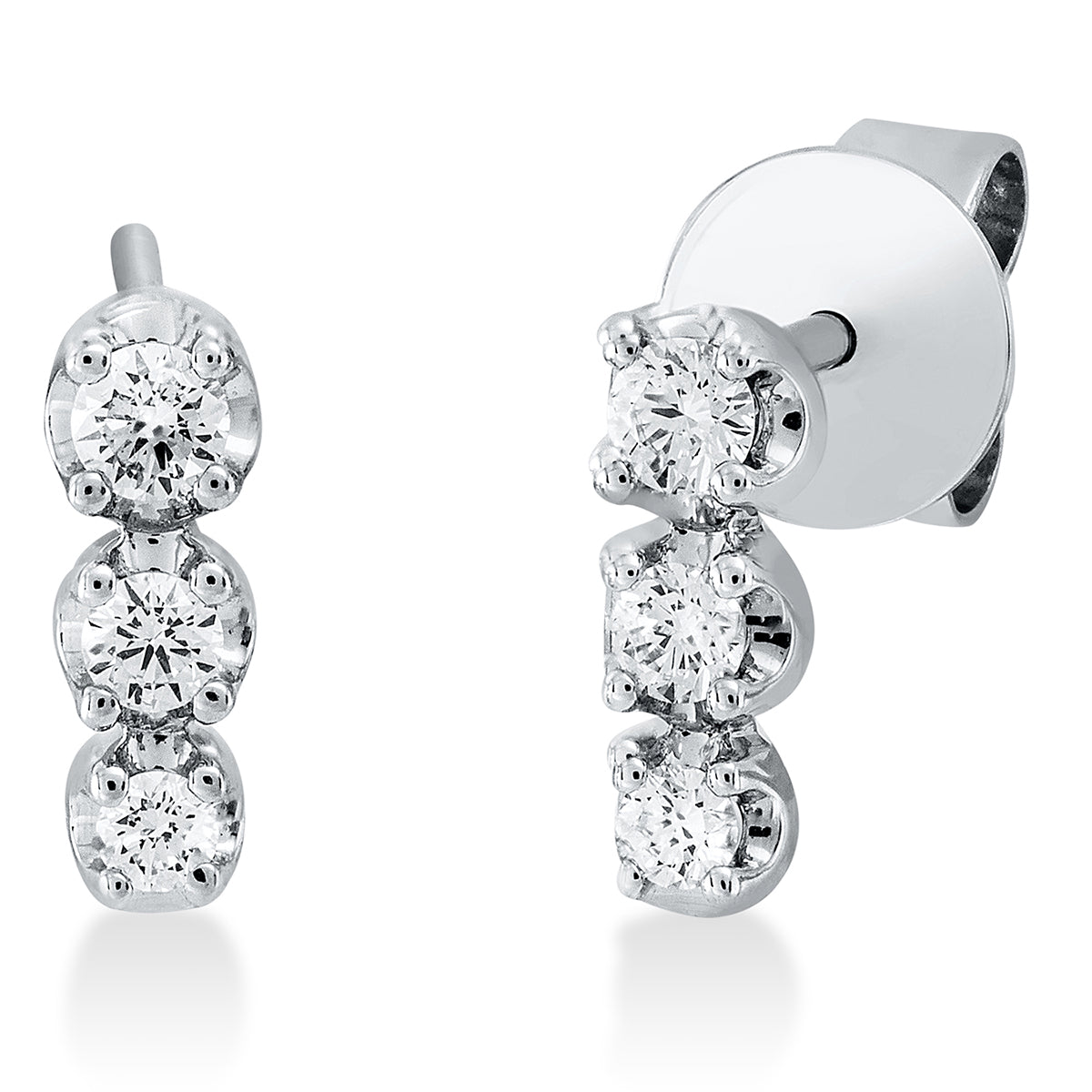 modern woman studs - 2P985