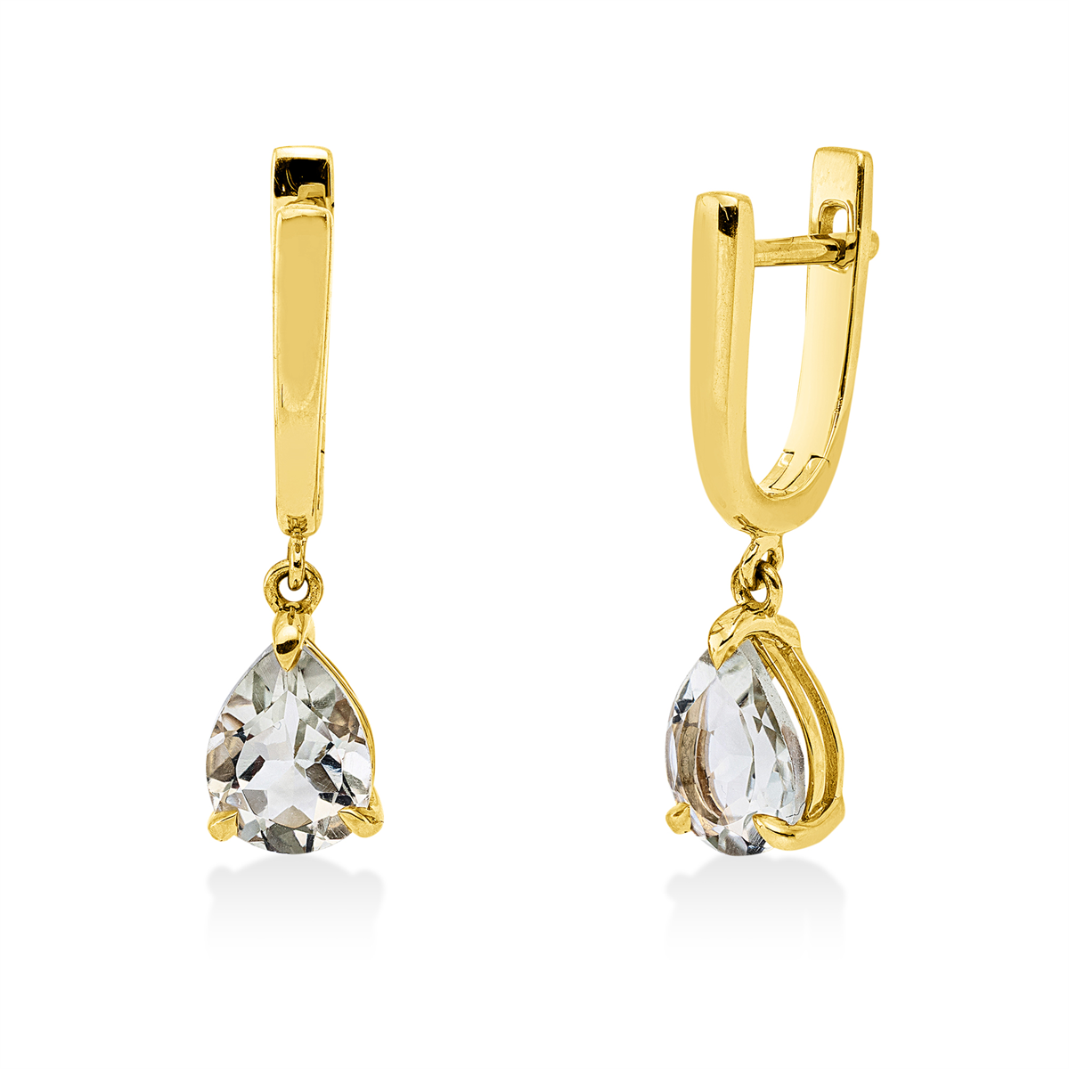 colored stone fashion earrings - 2P993