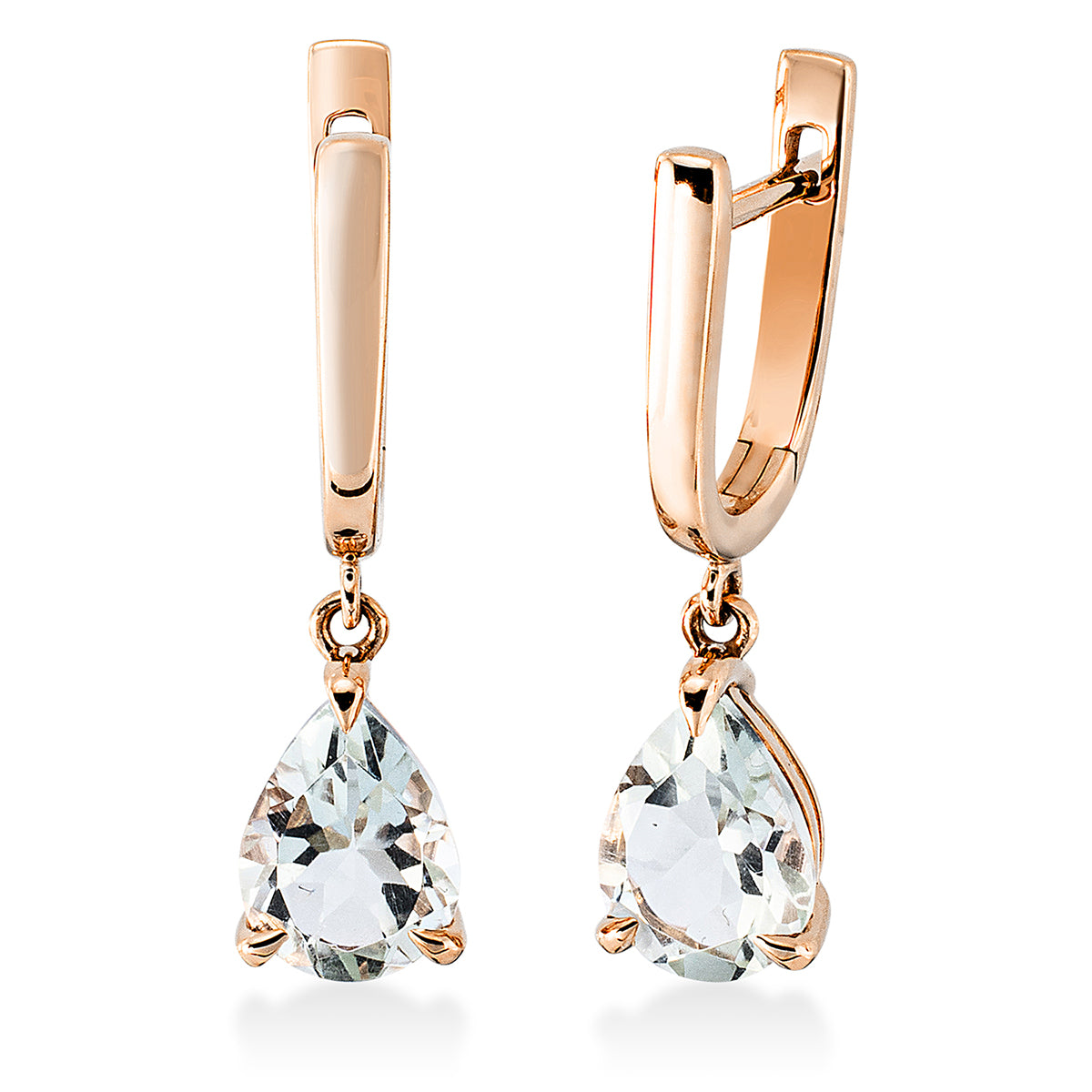 colored stone fashion earrings - 2P993